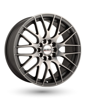 Disla 715 Bayern Gunmetal Diamond R17 W7,5 PCD4x100 4x108 ET35 DIA72,6