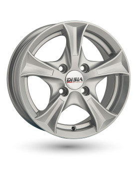 Disla 406 Luxury Silver R14 W6 PCD4x108 ET37 DIA67,1
