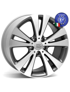WSP Italy W445 Hamamet Volkswagen Anthracite Polished R19 W8 PCD5x112 ET45 DIA57,1